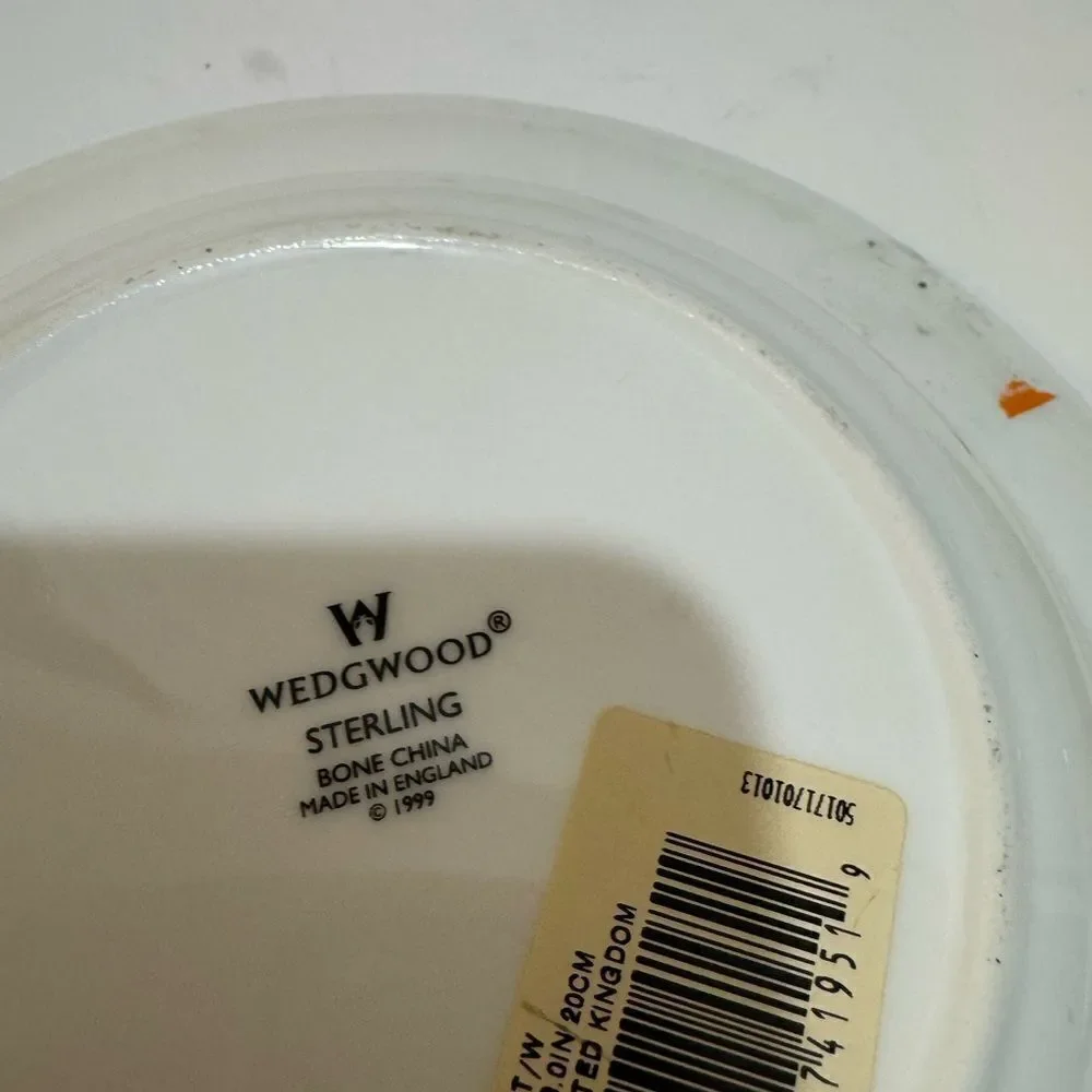 2 Wedgwood Sterling and California Salad Plate bowls Bone China made in England